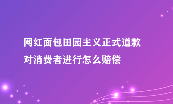 网红面包田园主义正式道歉 对消费者进行怎么赔偿