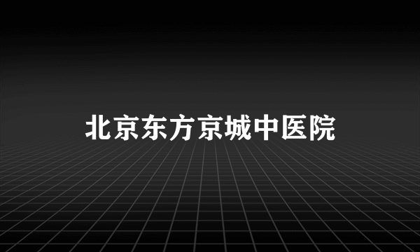 北京东方京城中医院