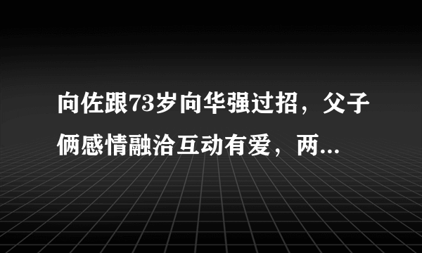 向佐跟73岁向华强过招，父子俩感情融洽互动有爱，两人的姿势是否专业？