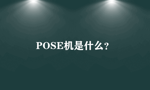 POSE机是什么？